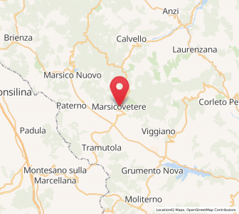 Map of Marsicovetere, Basilicate