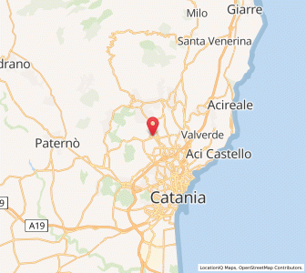 Map of Mascalucia, Sicily