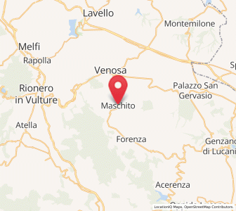 Map of Maschito, Basilicate