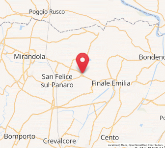Map of Massa Finalese, Emilia-Romagna