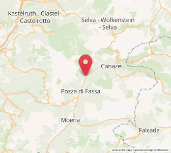 Map of Mazzin, Trentino-Alto Adige