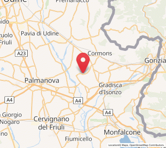 Map of Medea, Friuli Venezia Giulia