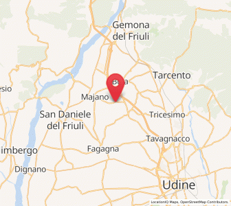 Map of Mels, Friuli Venezia Giulia