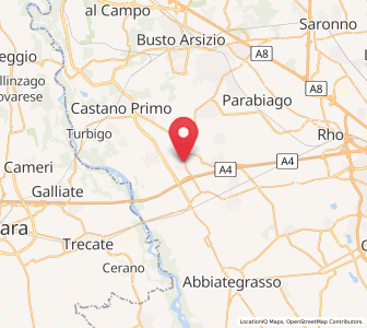 Map of Mesero, Lombardy