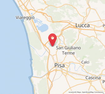 Map of Metato, Tuscany