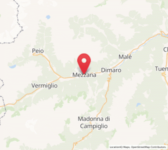 Map of Mezzana, Trentino-Alto Adige