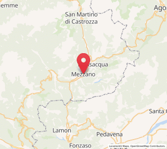 Map of Mezzano, Trentino-Alto Adige