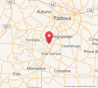 Map of Mezzavia, Veneto
