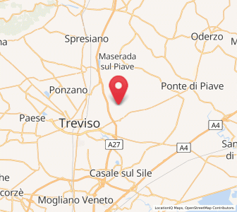 Map of Mignagola, Veneto