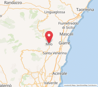 Map of Milo, Sicily