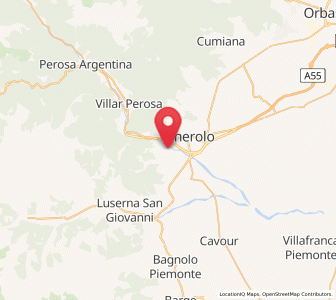 Map of Miradolo, Piedmont
