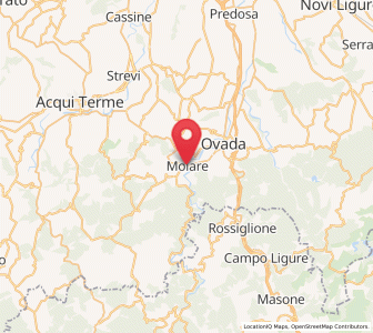 Map of Molare, Piedmont