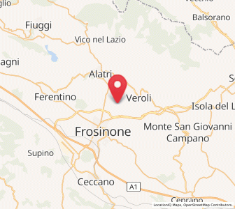 Map of Mole Bisleti, Lazio