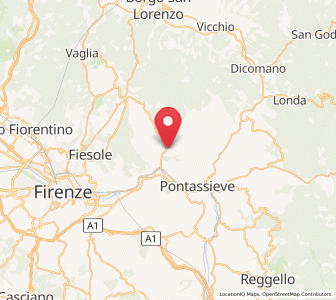 Map of Molino del Piano, Tuscany