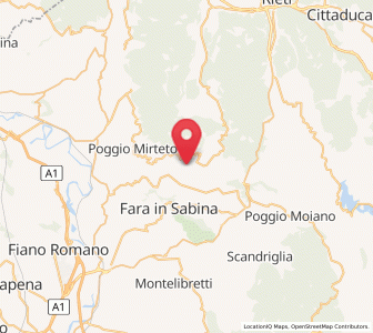 Map of Mompeo, Lazio