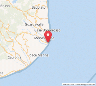 Map of Monasterace Marina, Calabria