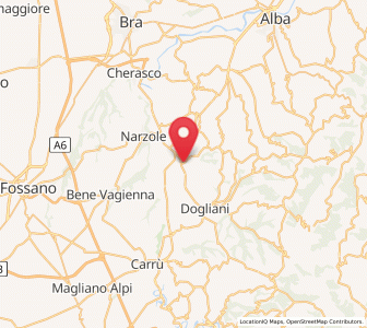 Map of Monchiero Borgonuovo, Piedmont