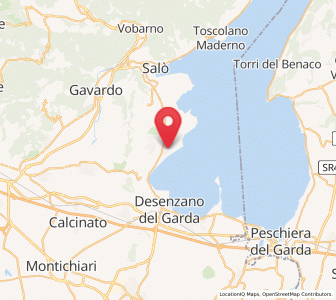 Map of Moniga del Garda, Lombardy