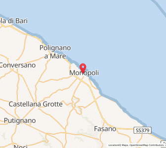 Map of Monopoli, Apulia
