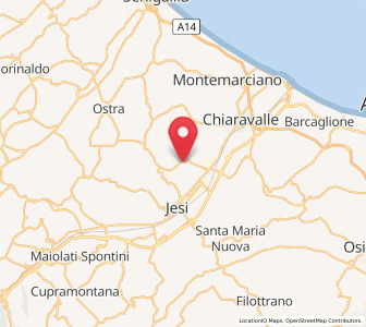 Map of Monsano, The Marches