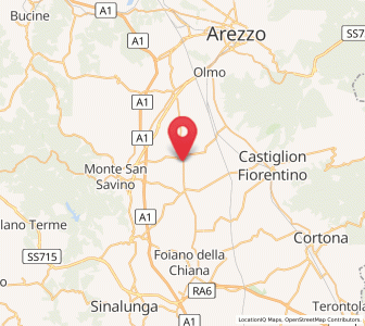 Map of Montagnano, Tuscany