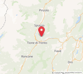 Map of Montagne, Trentino-Alto Adige