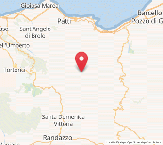 Map of Montalbano Elicona, Sicily