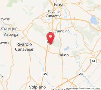 Map of Montalenghe, Piedmont