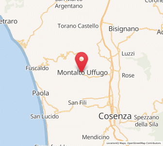 Map of Montalto Uffugo, Calabria