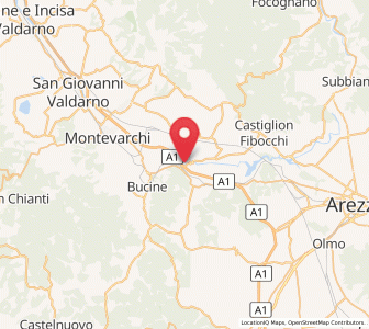 Map of Montalto, Tuscany