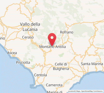 Map of Montano Antilia, Campania