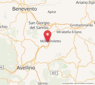 Map of Montaperto, Campania