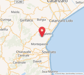 Map of Montauro, Calabria
