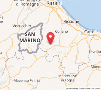 Map of Monte Colombo, Emilia-Romagna
