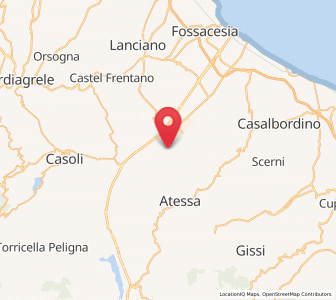 Map of Monte Marcone, Abruzzo