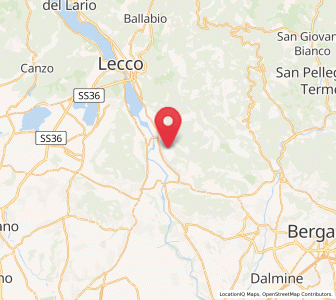 Map of Monte Marenzo, Lombardy
