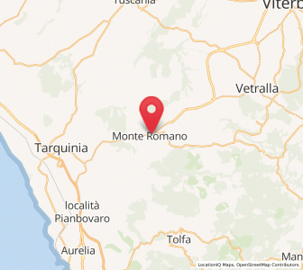 Map of Monte Romano, Lazio