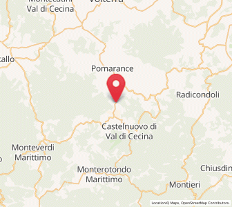 Map of Montecerboli, Tuscany