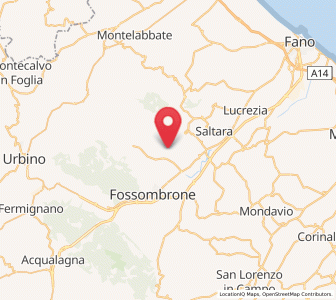 Map of Montefelcino, The Marches