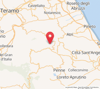 Map of Montefino, Abruzzo