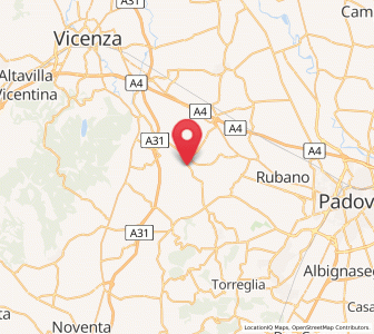 Map of Montegaldella, Veneto
