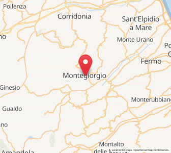 Map of Montegiorgio, The Marches