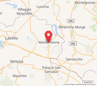 Map of Montemilone, Basilicate