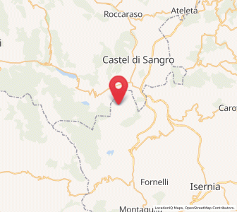 Map of Montenero Val Cocchiara, Molise
