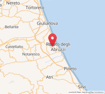 Map of Montepagano, Abruzzo