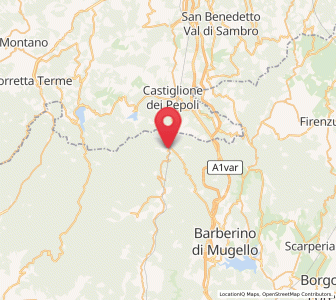 Map of Montepiano, Tuscany