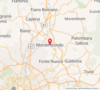 Map of Monterotondo, Lazio