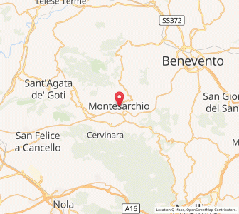 Map of Montesarchio, Campania