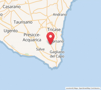 Map of Montesardo, Apulia