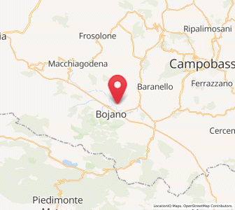 Map of Monteverde, Molise
